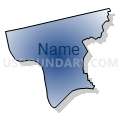 Census Tract 404, St. James Parish, Louisiana (Radial Fill with Shadow)
