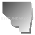Census Tract 26, Calcasieu Parish, Louisiana (Gray Gradient Fill with Shadow)