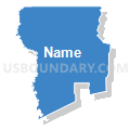 Census Tract 36, Calcasieu Parish, Louisiana (Solid Fill with Shadow)