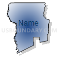 Census Tract 36, Calcasieu Parish, Louisiana (Radial Fill with Shadow)