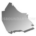 Census Tract 3, Concordia Parish, Louisiana (Gray Gradient Fill with Shadow)