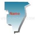 Census Tract 9507.03, Vernon Parish, Louisiana (Blue Gradient Fill with Shadow)
