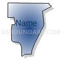 Census Tract 9507.03, Vernon Parish, Louisiana (Radial Fill with Shadow)