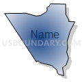 Census Tract 108.04, Bossier Parish, Louisiana (Radial Fill with Shadow)