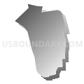 Census Tract 413, St. Mary Parish, Louisiana (Gray Gradient Fill with Shadow)