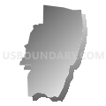 Census Tract 9603, Winn Parish, Louisiana (Gray Gradient Fill with Shadow)