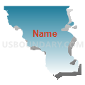 Census Tract 251, Caddo Parish, Louisiana (Blue Gradient Fill with Shadow)