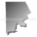 Census Tract 9702, Jackson Parish, Louisiana (Gray Gradient Fill with Shadow)