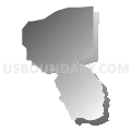 Census Tract 9506, De Soto Parish, Louisiana (Gray Gradient Fill with Shadow)