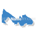 Census Tract 9606, St. Landry Parish, Louisiana (Solid Fill with Shadow)