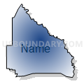 Census Tract 9540.02, Tangipahoa Parish, Louisiana (Radial Fill with Shadow)