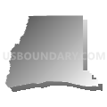 Census Tract 9532, Tangipahoa Parish, Louisiana (Gray Gradient Fill with Shadow)