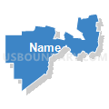 Census Tract 9618, St. Landry Parish, Louisiana (Solid Fill with Shadow)