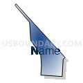 Census Tract 250.02, Jefferson Parish, Louisiana (Radial Fill with Shadow)