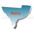Census Tract 276.01, Jefferson Parish, Louisiana (Blue Gradient Fill with Shadow)