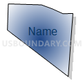 Census Tract 223.02, Jefferson Parish, Louisiana (Radial Fill with Shadow)