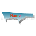 Census Tract 242.01, Jefferson Parish, Louisiana (Blue Gradient Fill with Shadow)