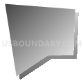 Census Tract 244, Jefferson Parish, Louisiana (Gray Gradient Fill with Shadow)
