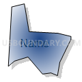Census Tract 251.04, Jefferson Parish, Louisiana (Radial Fill with Shadow)
