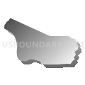 Census Tract 412.02, St. Tammany Parish, Louisiana (Gray Gradient Fill with Shadow)