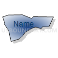 Census Tract 412.08, St. Tammany Parish, Louisiana (Radial Fill with Shadow)