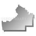 Census Tract 9508, Evangeline Parish, Louisiana (Gray Gradient Fill with Shadow)