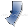 Census Tract 59, Ouachita Parish, Louisiana (Radial Fill with Shadow)