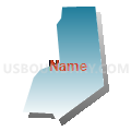 Census Tract 277.03, Jefferson Parish, Louisiana (Blue Gradient Fill with Shadow)