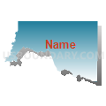 Census Tract 9701, La Salle Parish, Louisiana (Blue Gradient Fill with Shadow)