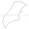 Census Tract 4111, Norfolk County, Massachusetts (Light Gray Border)