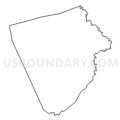 Census Tract 4071, Norfolk County, Massachusetts (Light Gray Border)