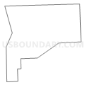 Census Tract 5672.02, Wayne County, Michigan (Light Gray Border)