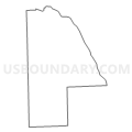 Census Tract 9502, Huron County, Michigan (Light Gray Border)
