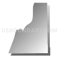 Census Tract 105, Van Buren County, Michigan (Gray Gradient Fill with Shadow)