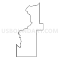 Census Tract 9701, Ontonagon County, Michigan (Light Gray Border)