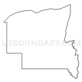 Census Tract 9703, Ontonagon County, Michigan (Light Gray Border)