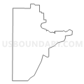 Census Tract 9707, Delta County, Michigan (Light Gray Border)