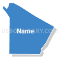 Census Tract 9602, Cheboygan County, Michigan (Solid Fill with Shadow)