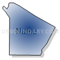 Census Tract 9602, Cheboygan County, Michigan (Radial Fill with Shadow)