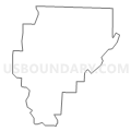 Census Tract 9605, Menominee County, Michigan (Light Gray Border)