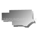 Census Tract 8302, Monroe County, Michigan (Gray Gradient Fill with Shadow)