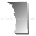 Census Tract 28.02, Kalamazoo County, Michigan (Gray Gradient Fill with Shadow)