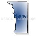 Census Tract 28.02, Kalamazoo County, Michigan (Radial Fill with Shadow)