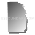 Census Tract 28.01, Kalamazoo County, Michigan (Gray Gradient Fill with Shadow)