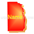 Census Tract 28.01, Kalamazoo County, Michigan (Bright Blending Fill with Shadow)