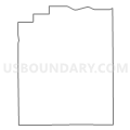 Census Tract 9703, Oscoda County, Michigan (Light Gray Border)