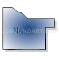 Census Tract 9503, Kalkaska County, Michigan (Radial Fill with Shadow)