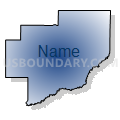Census Tract 9506.02, Kalkaska County, Michigan (Radial Fill with Shadow)