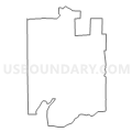 Census Tract 9505.01, Crow Wing County, Minnesota (Light Gray Border)