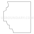 Census Tract 1701, Blue Earth County, Minnesota (Light Gray Border)